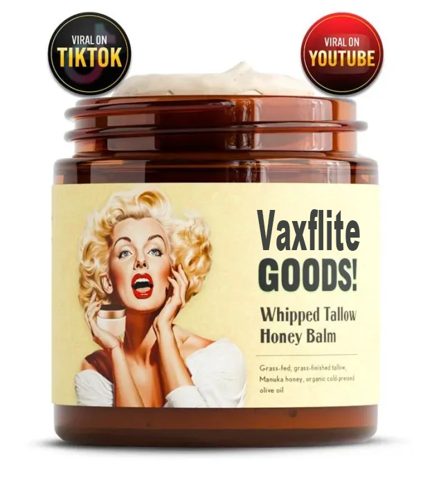 Vaxflite GOODS! Whipped Beef Tallow & Manuka Honey Organic Nourishing Face Cream Moisturizer Body Lotion Skin Care Lip Balm Hydrating Moisturizing 100% Natural Ingredients - Oil [🔥Limited Time Offer🔥]