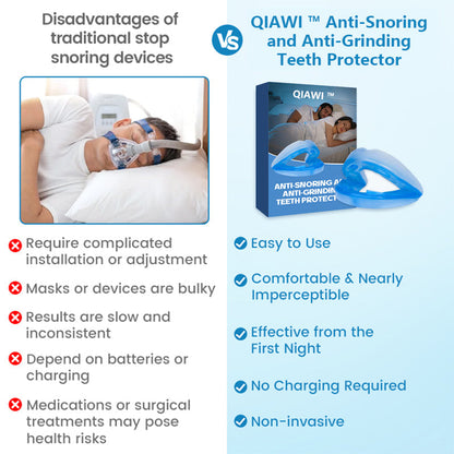 🌙🌙 SILENT NIGHTS, STRONG TEETH! 🦷 QIAWI™ Anti-Snoring Guard
