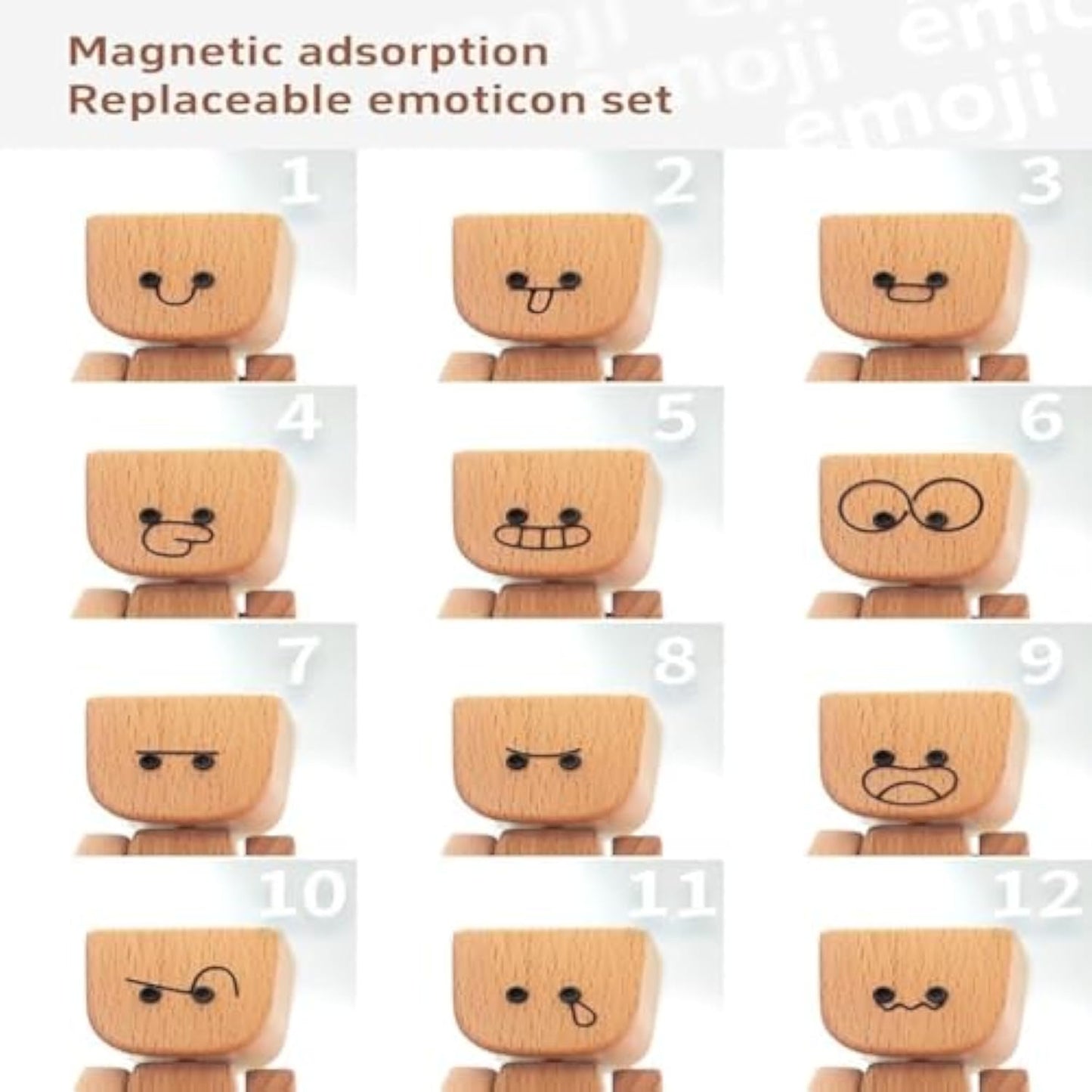 12PCS Magnetic Expressions-fb